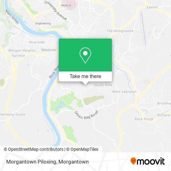 Morgantown Piloxing map