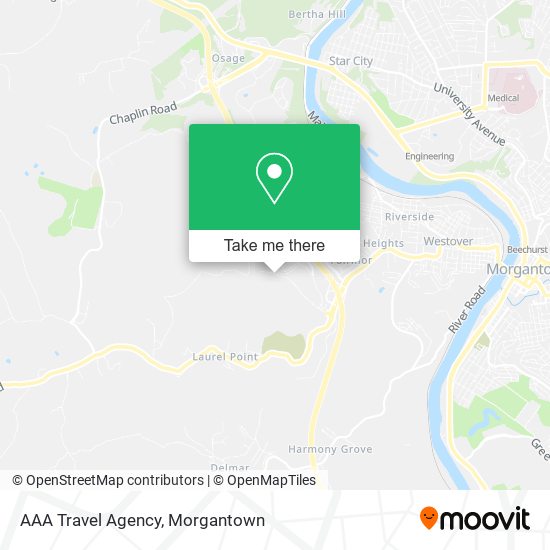 Mapa de AAA Travel Agency