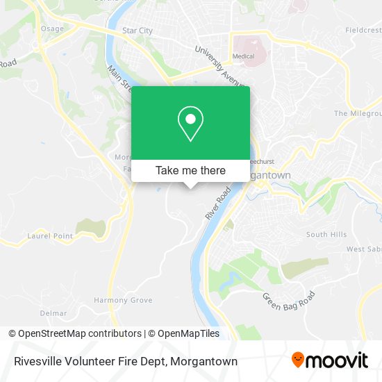 Mapa de Rivesville Volunteer Fire Dept