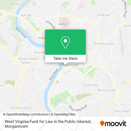 Mapa de West Virginia Fund for Law in the Public Interest