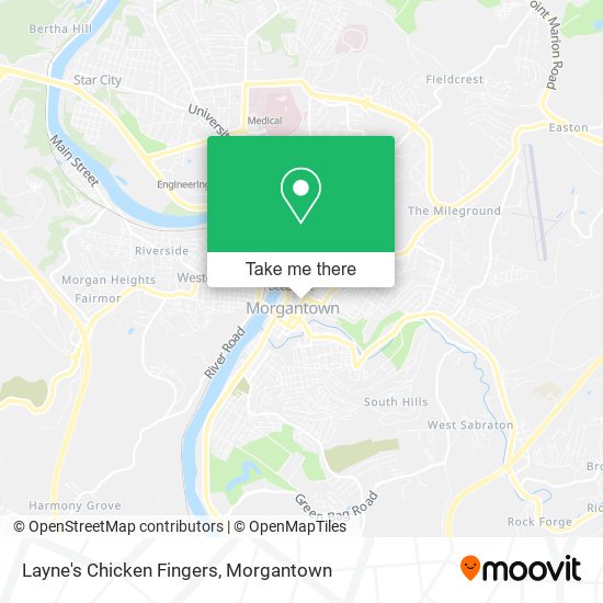 Layne's Chicken Fingers map