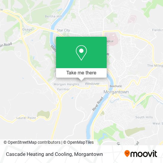 Cascade Heating and Cooling map