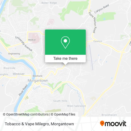 Mapa de Tobacco & Vape Milegro