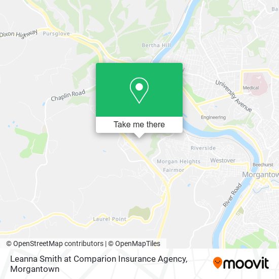 Mapa de Leanna Smith at Comparion Insurance Agency