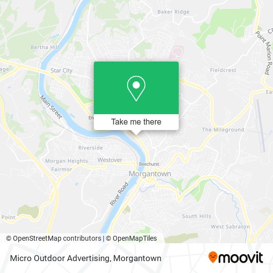 Mapa de Micro Outdoor Advertising