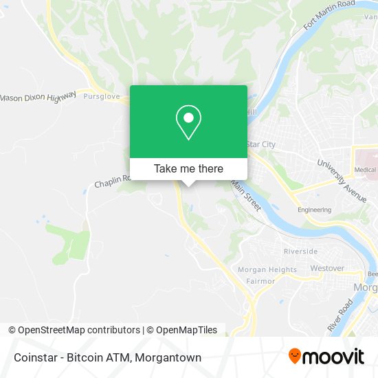 Mapa de Coinstar - Bitcoin ATM