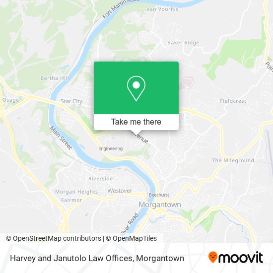 Harvey and Janutolo Law Offices map