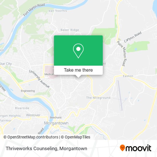 Mapa de Thriveworks Counseling