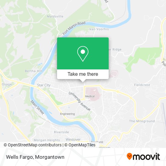 Mapa de Wells Fargo