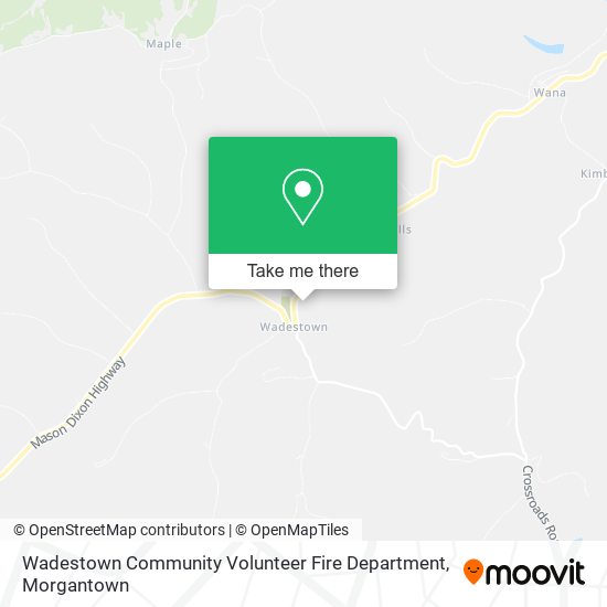 Wadestown Community Volunteer Fire Department map
