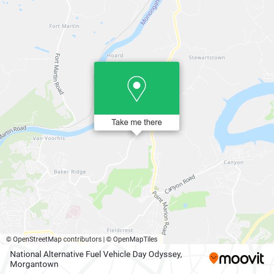 Mapa de National Alternative Fuel Vehicle Day Odyssey