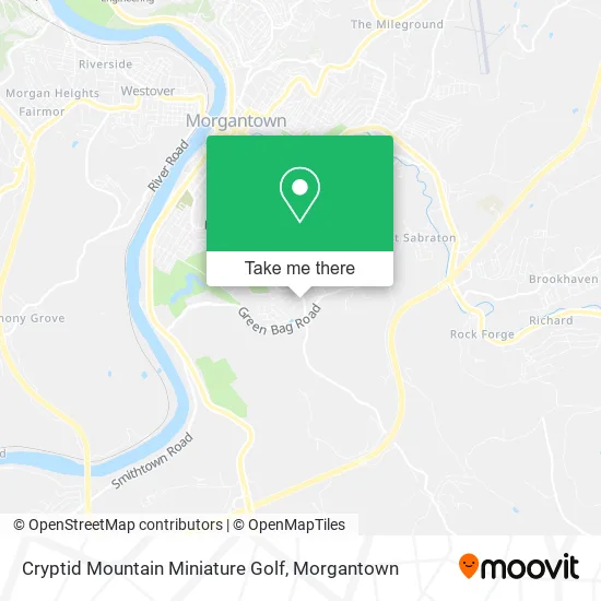 Mapa de Cryptid Mountain Miniature Golf