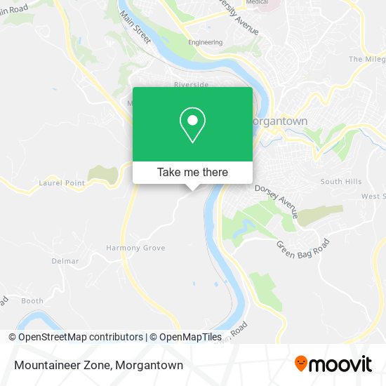 Mountaineer Zone map