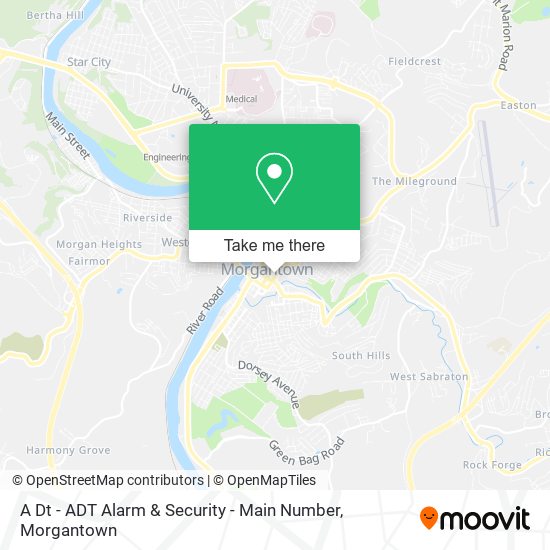 A Dt - ADT Alarm & Security - Main Number map