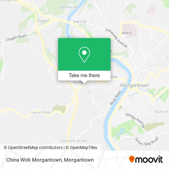 China Wok Morgantown map