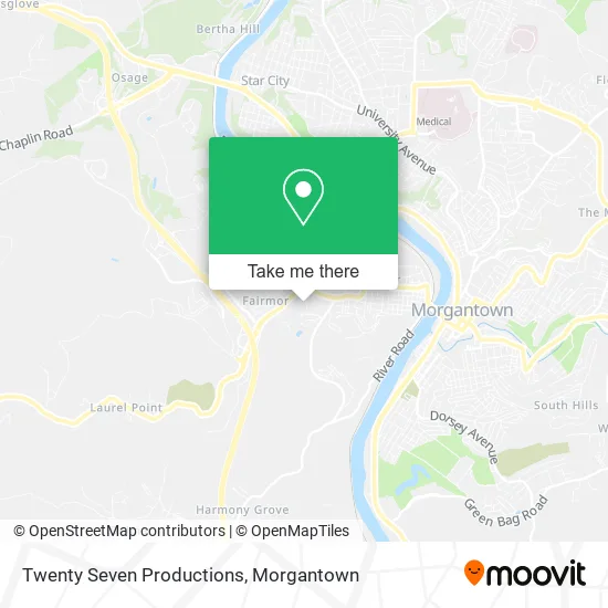 Twenty Seven Productions map
