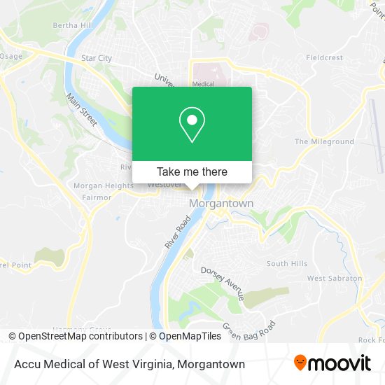 Accu Medical of West Virginia map