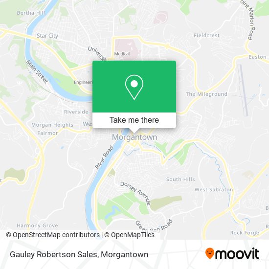 Gauley Robertson Sales map