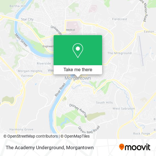 The Academy Underground map