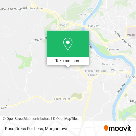 Ross Dress For Less map