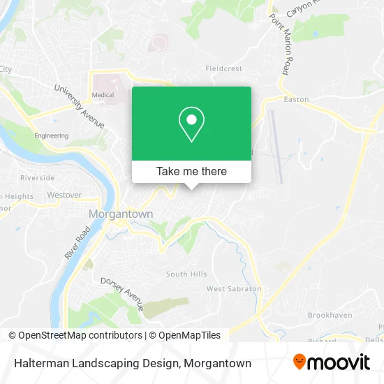 Halterman Landscaping Design map