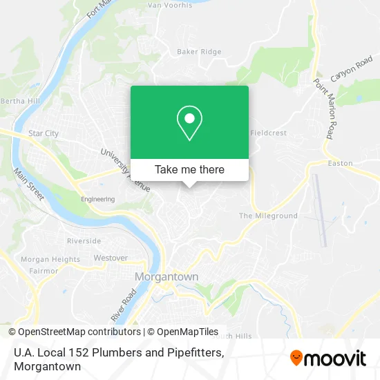 U.A. Local 152 Plumbers and Pipefitters map