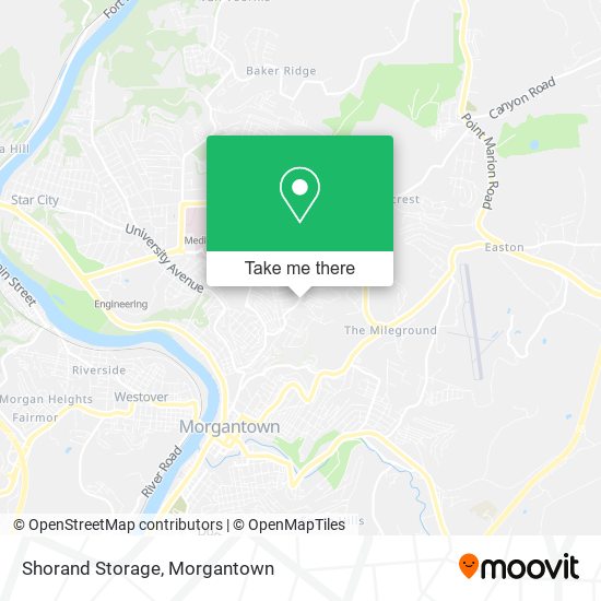 Mapa de Shorand Storage