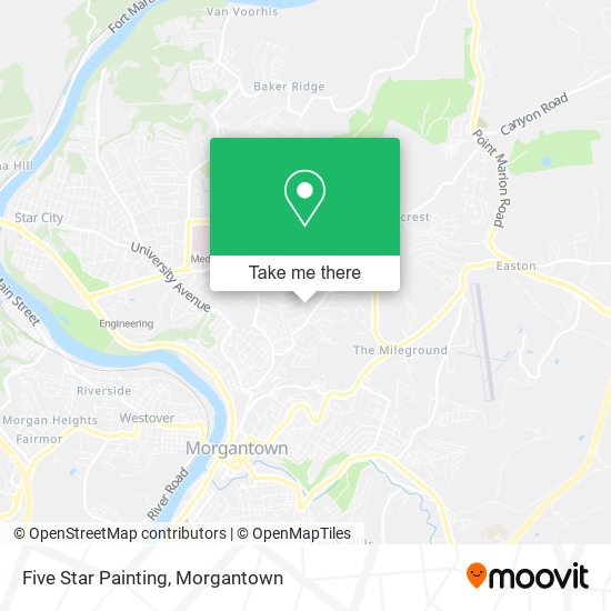Five Star Painting map