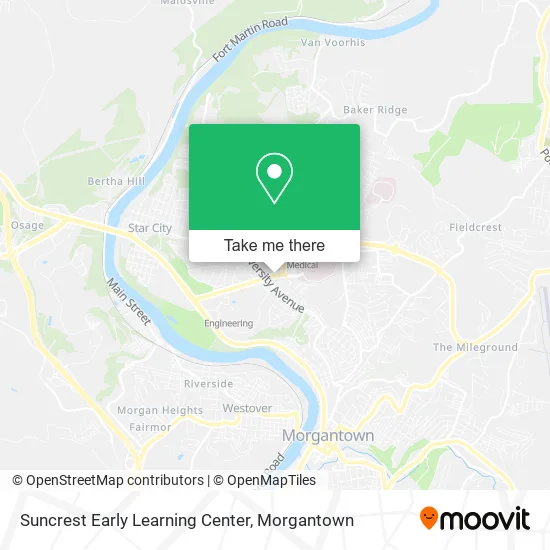 Suncrest Early Learning Center map