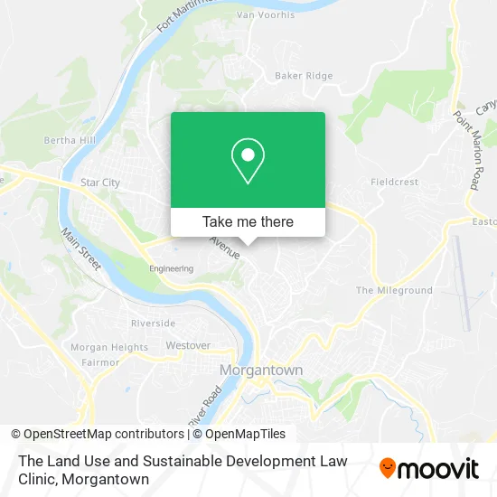The Land Use and Sustainable Development Law Clinic map