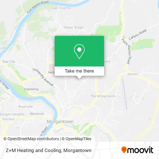 Z+M Heating and Cooling map