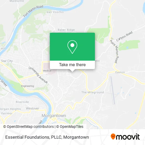 Essential Foundations, PLLC map