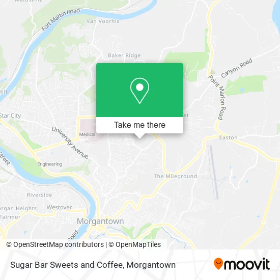 Sugar Bar Sweets and Coffee map