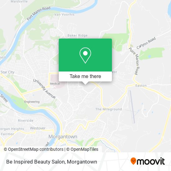 Be Inspired Beauty Salon map