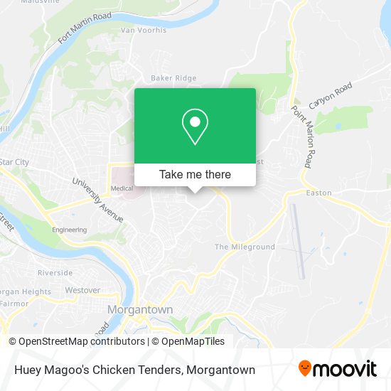 Huey Magoo's Chicken Tenders map
