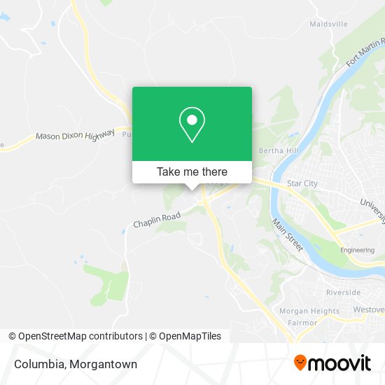 Mapa de Columbia