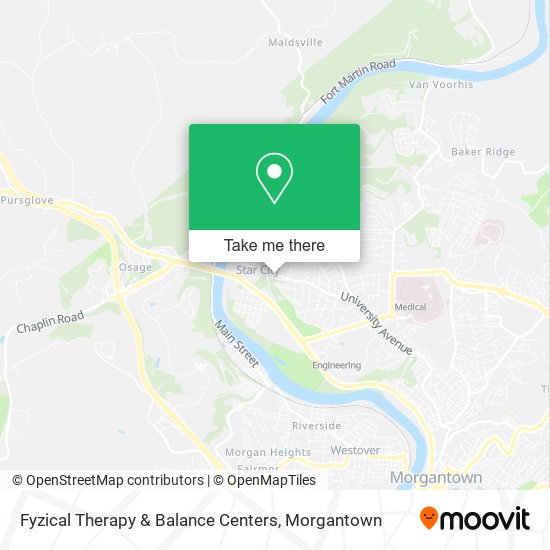 Fyzical Therapy & Balance Centers map