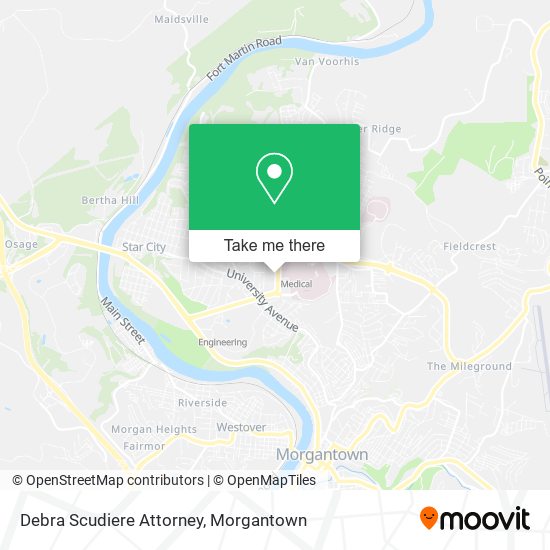 Debra Scudiere Attorney map