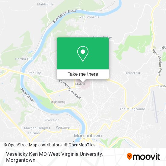 Veselicky Ken MD-West Virginia University map