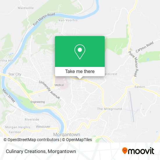 Mapa de Culinary Creations