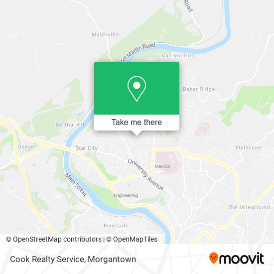 Cook Realty Service map