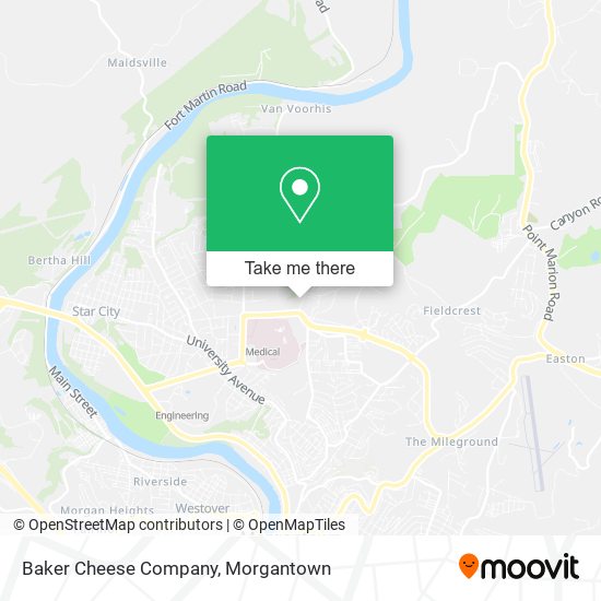 Baker Cheese Company map