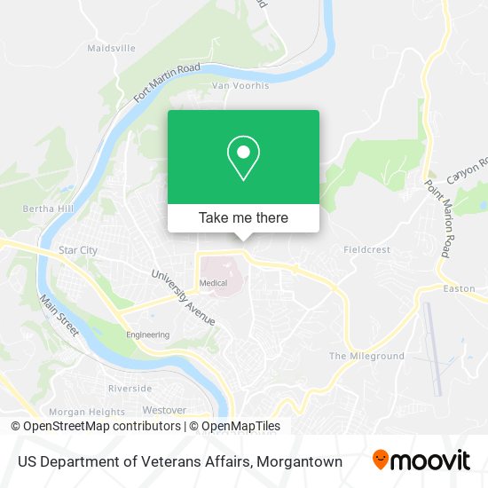 US Department of Veterans Affairs map