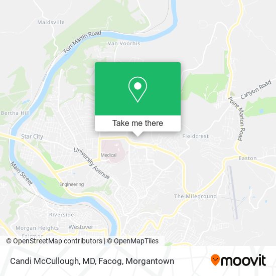 Mapa de Candi McCullough, MD, Facog