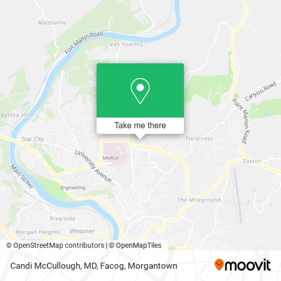 Mapa de Candi McCullough, MD, Facog