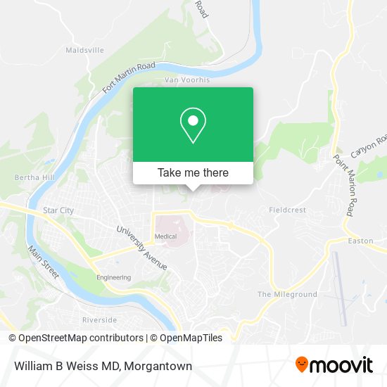 William B Weiss MD map