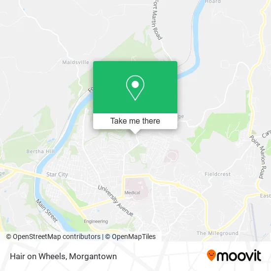 Mapa de Hair on Wheels