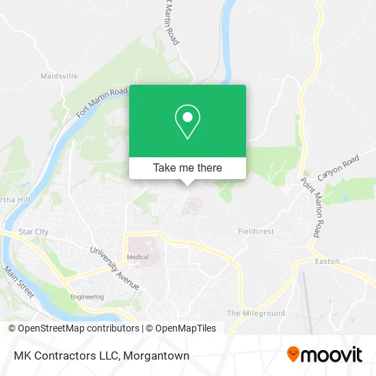MK Contractors LLC map