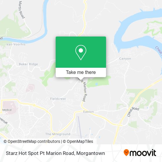 Mapa de Starz Hot Spot Pt Marion Road