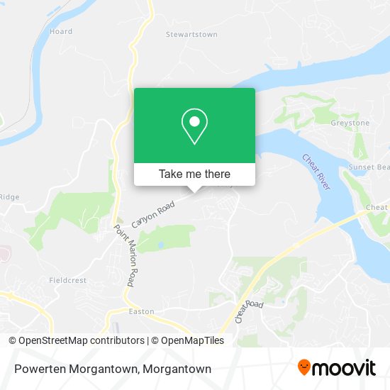 Powerten Morgantown map